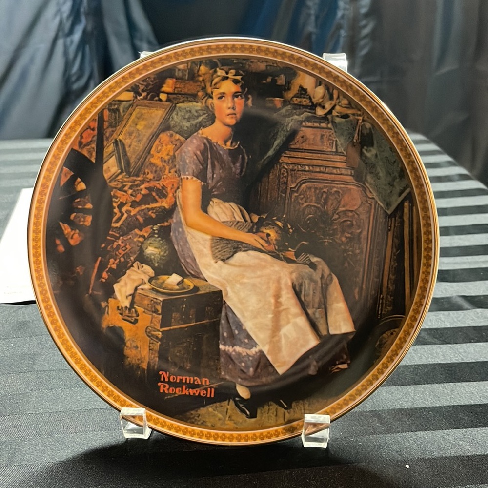 Norman Rockwell "Dreaming in the Attic" Plate #21620B